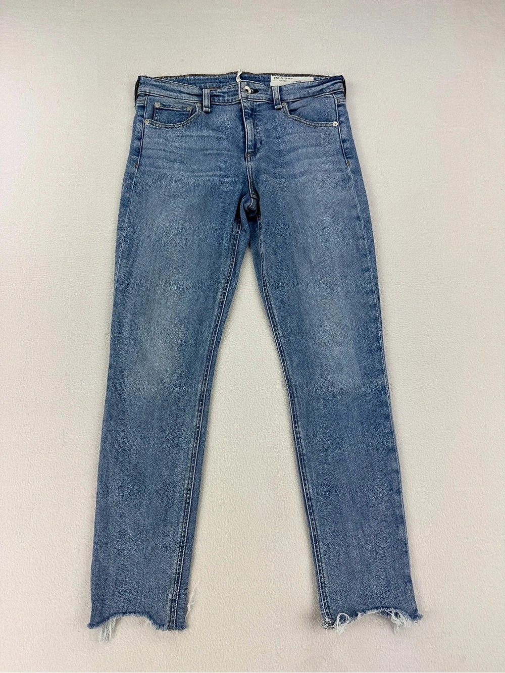Rag & Bone Cate Mid Rise Ankle Skinny Medium Wash Blue Jeans Womens Size 29